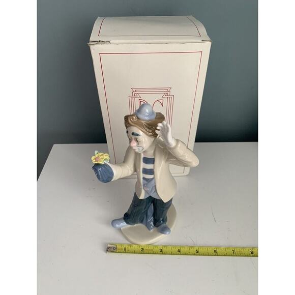 Vintage Paul Sebastian 1993 Desako 8" Clown With Flowers Figurine Porcelain - Picture 7 of 12